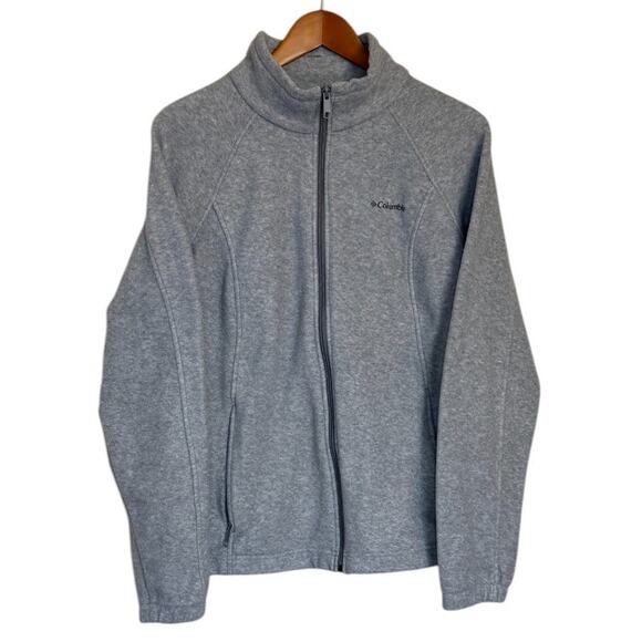 Columbia Jacket Men‎ Large Gray Fleece Full Zip Gorpcore Outdoor Hiking Camping - Picture 1 of 7